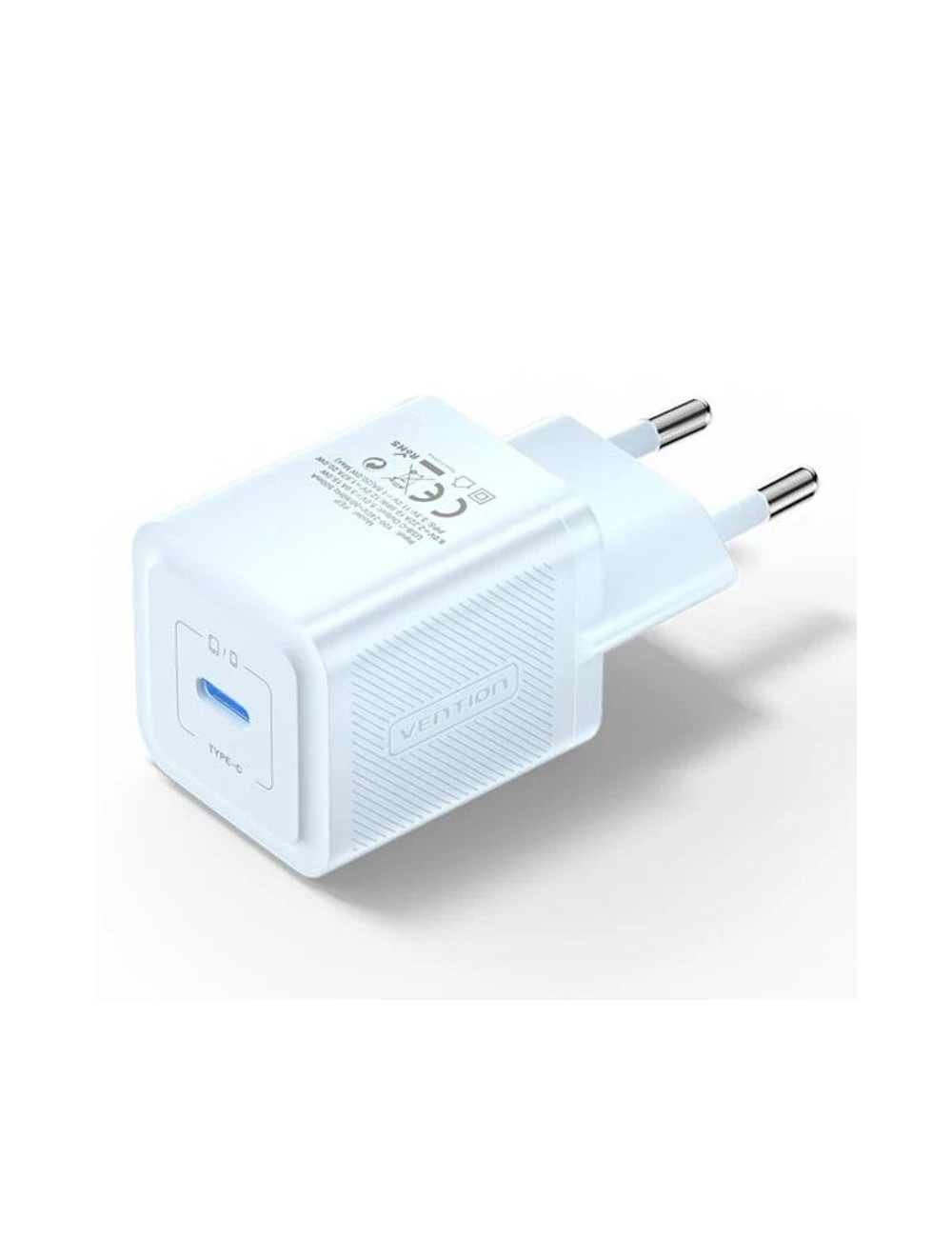 Cargador de Pared GaN Vention FEPL0-EU/ 1xUSB Tipo-C/ 20W