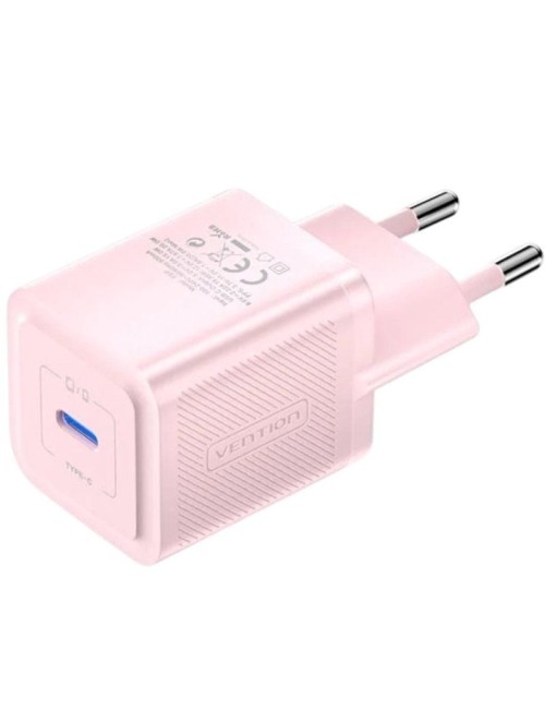 Cargador de Pared GaN Vention FEPP0-EU/ 1xUSB Tipo-C/ 20W