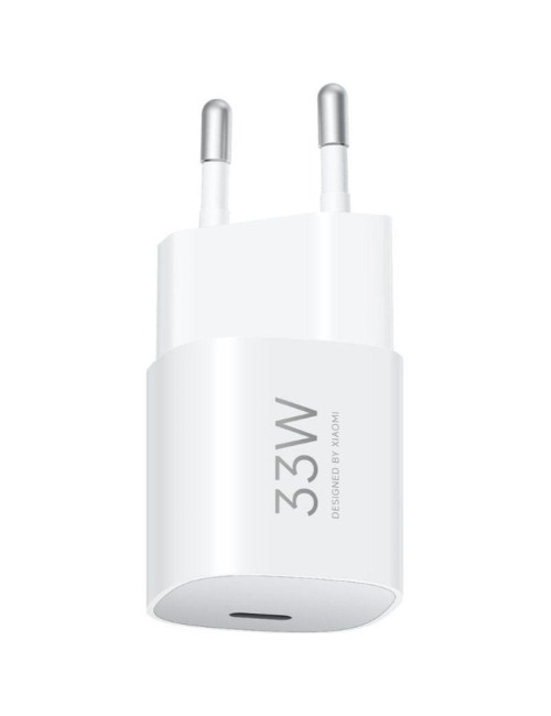 Cargador de Pared GaN Xiaomi 33W Nano Power Adapter 1xUSB Tipo-C/ 33W