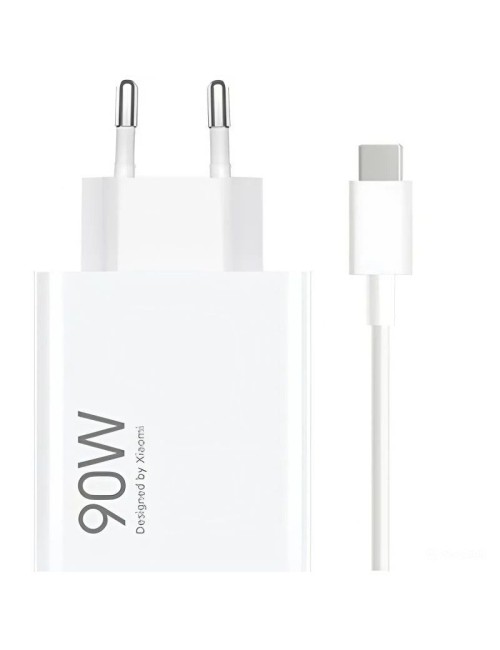 Cargador de Pared GaN Xiaomi 90W HyperCharge Combo (Type-A)/ 1xUSB + Cable USB Tipo-C/ 90W