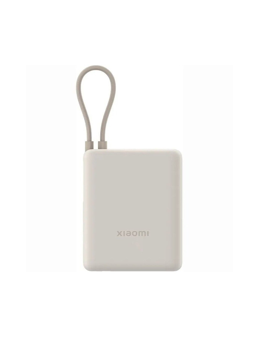 Powerbank 10000mAh Xiaomi 33W Power Bank Integrated Cable/ 33W/ Beige/ Incluye Cable USB Tipo-C
