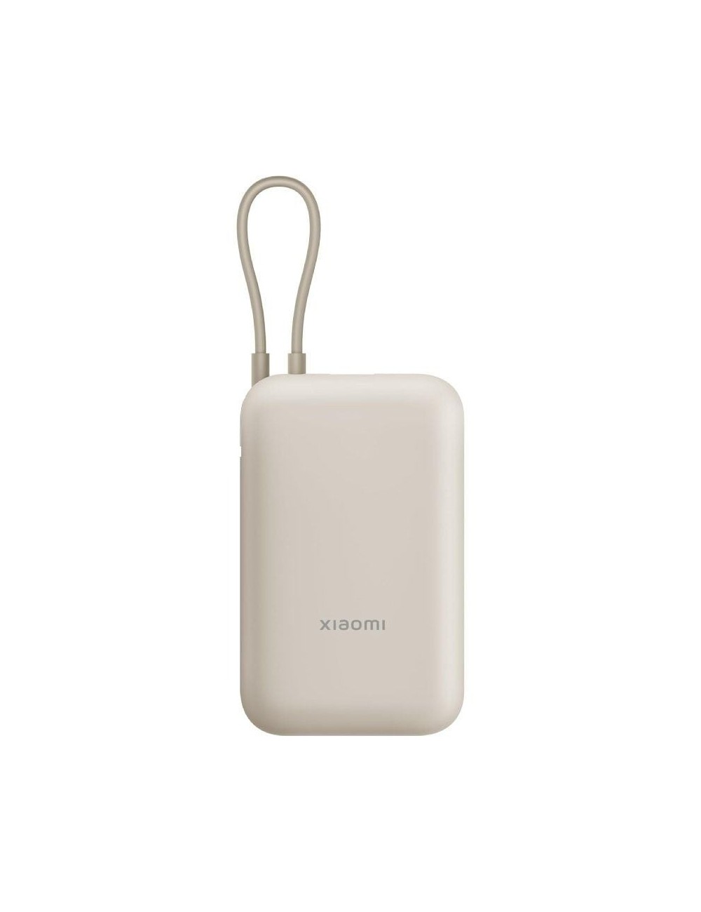 Powerbank 10000mAh Xiaomi Power Bank Integrated Cable/ 22.5W/ Beige/ Incluye Cable USB Tipo-C