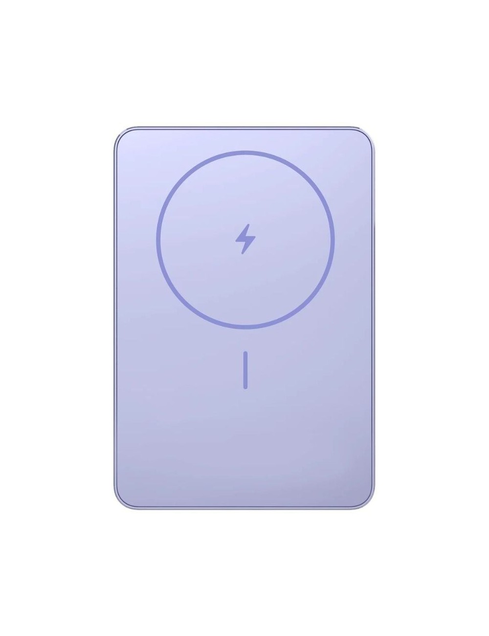 Powerbank 5000mAh Xiaomi Super Slim Magnetic Power Bank 5000/ Wireless/ Púrpura/ Incluye Cable USB Tipo-C