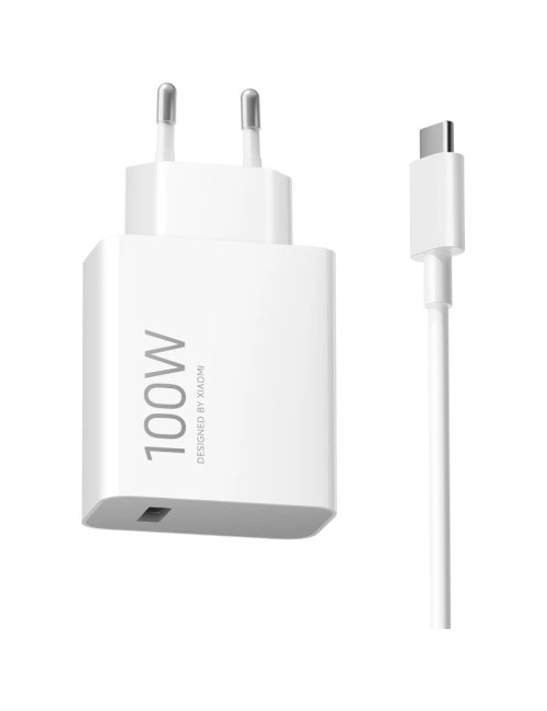Cargador de Pared Xiaomi 100W Charging Combo (Type-A)/ 1xUSB + Cable USB Tipo-C/ 100W