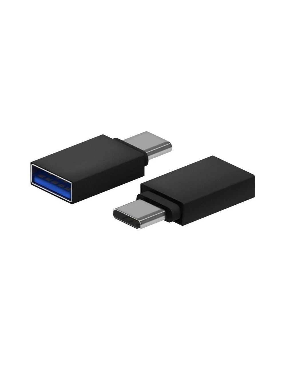 Adaptador USB 3.2 Aisens A108-0717/ USB Hembra - USB Tipo-C Macho/ Negro