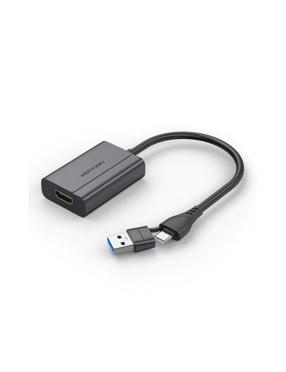 Adaptador Vention ACYHB/ USB Tipo-C Macho/ USB Macho - HDMI Hembra