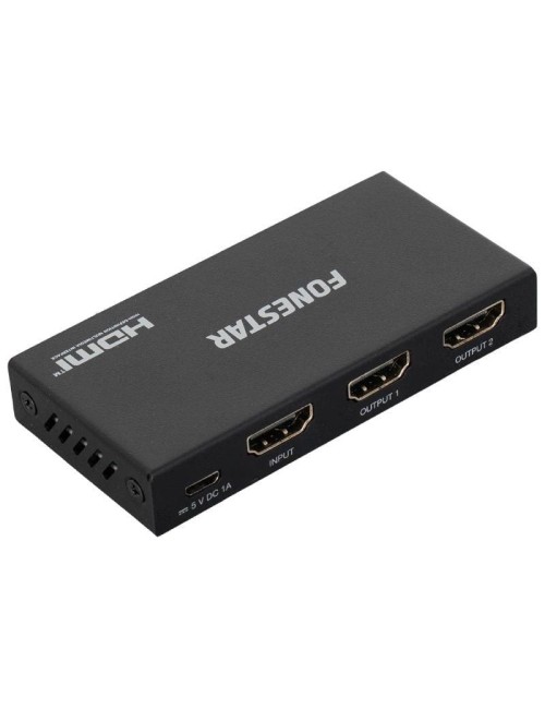 Duplicador HDMI Fonestar FO-22S2ED/ 2x HDMI Hembra - HDMI Macho