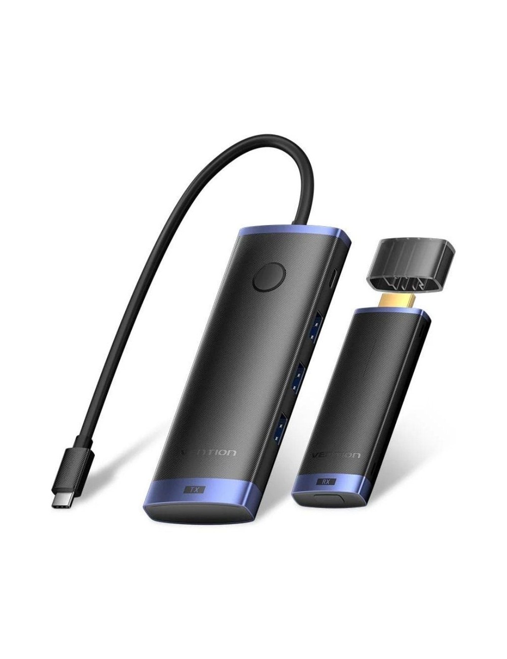 Adaptador/Transmisor de vídeo inalámbrico USB Tipo-C 3.2 - HDMI Vention TPVBB/ 60W