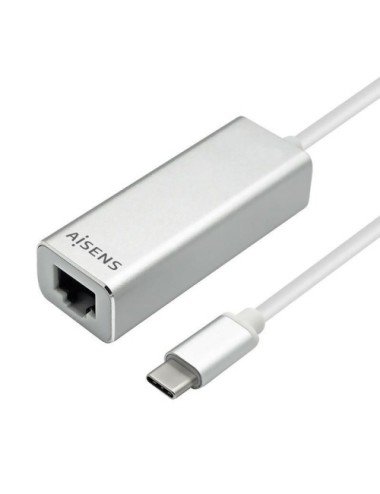 Adaptador USB Tipo-C - RJ45 Aisens A109-0341/ 1000Mbps