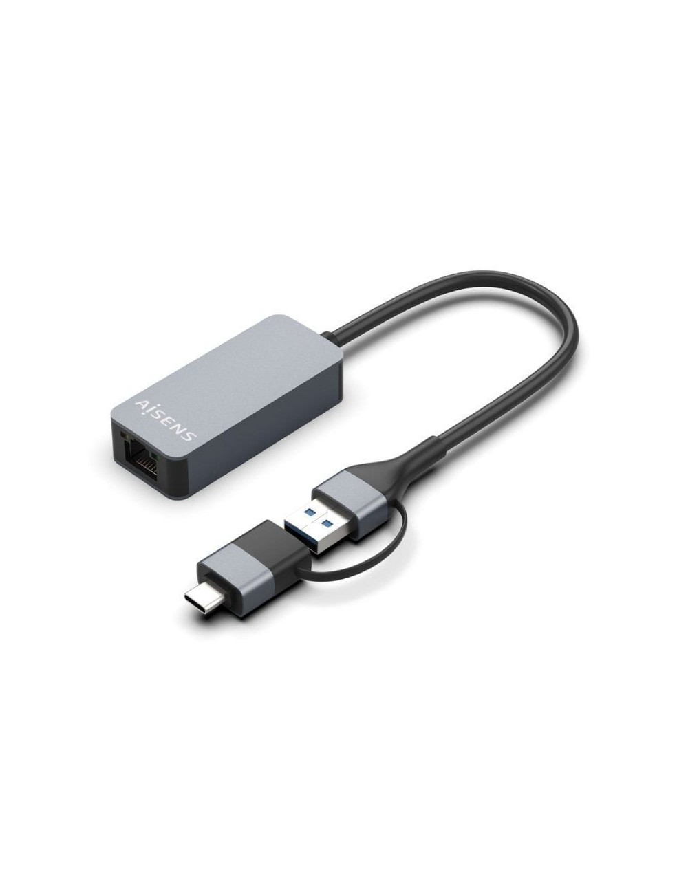 Adaptador USB - USB Tipo-C - RJ45 Aisens A109-0710/ 2500Mbps