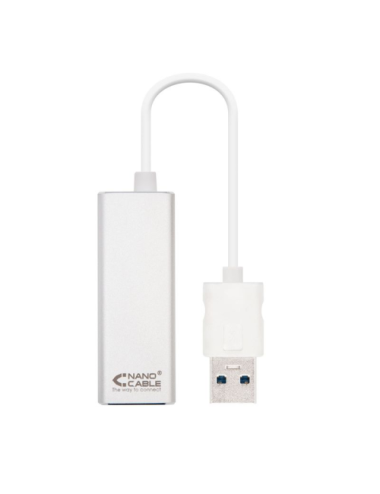 Adaptador USB 3.0 - RJ45 Nanocable 10.03.0401/ 1000Mbps