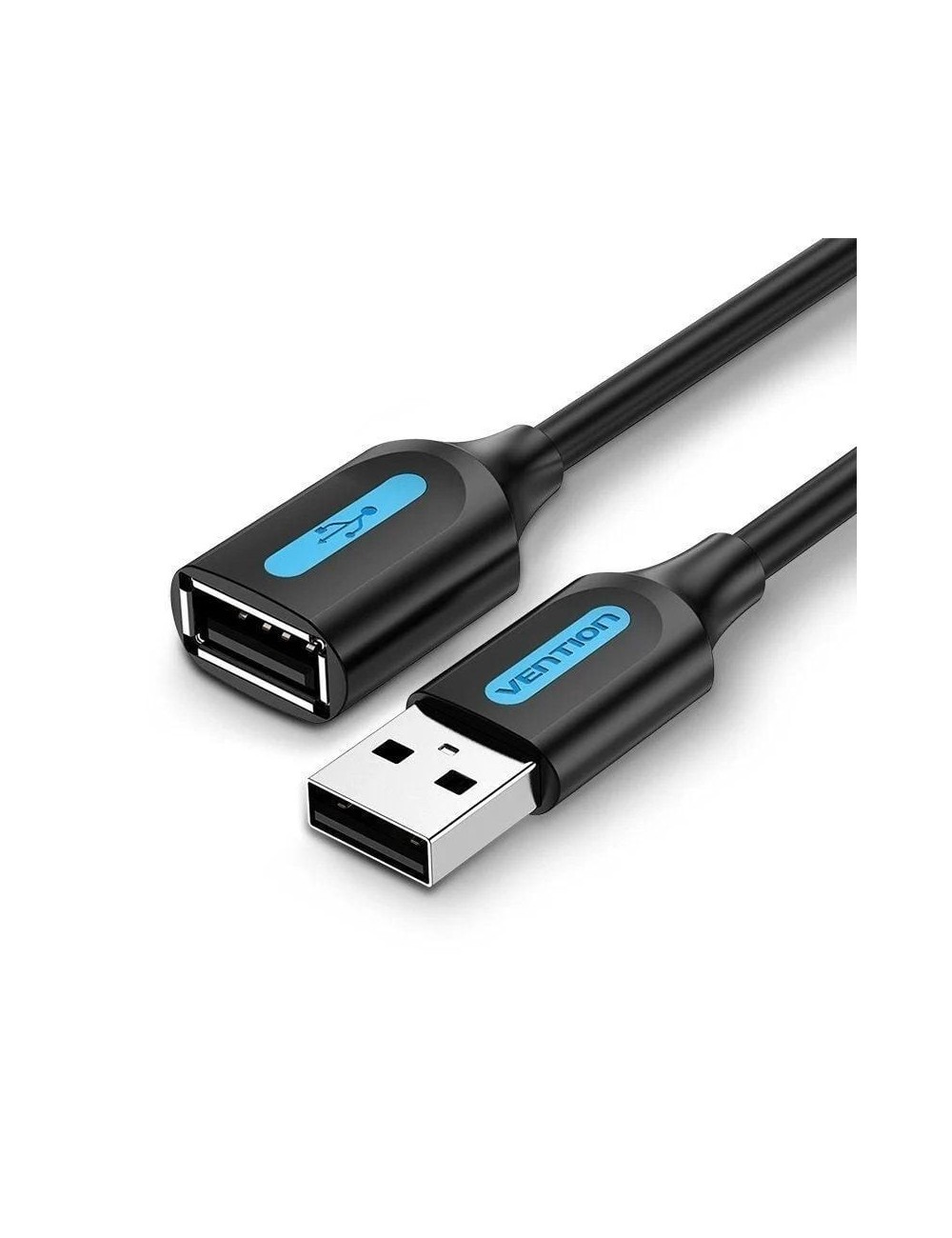 Cable Alargador USB 2.0 Vention CBIBJ/ USB Macho - USB Hembra/ 480Mbps/ 5m/ Negro
