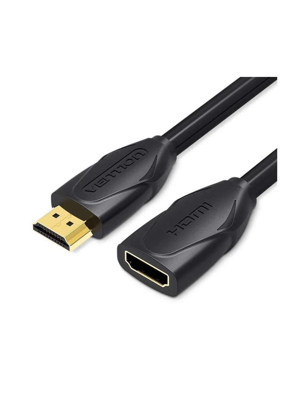 Cable Alargador HDMI Vention VAA-B06-B100/ HDMI Macho - HDMI Hembra/ 1m/ Negro