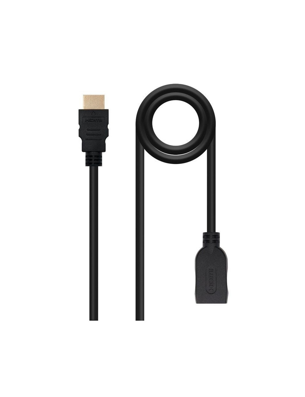 Cable Alargador HDMI Nanocable 10.15.1013/ HDMI Macho - HDMI Hembra/ 3m/ Negro