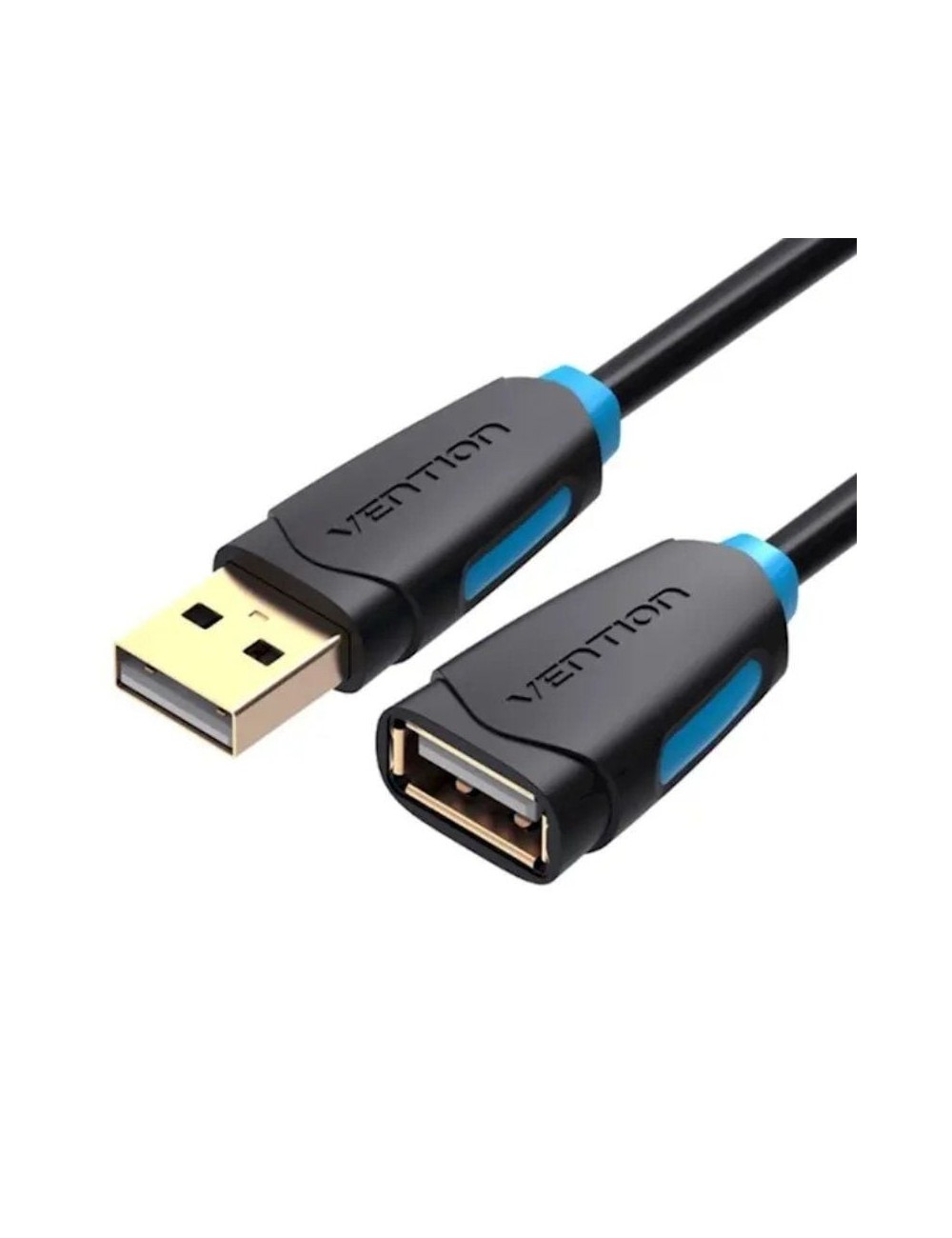 Cable Alargador USB 2.0 Vention CBCBI/ USB Macho - USB Hembra/ 3m/ Negro