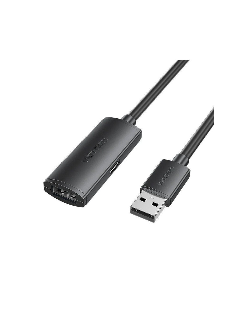Cable Alargador USB 2.0 Vention CBKBJ/ USB Macho - USB Hembra/ 480Mbps/ 5m/ Negro