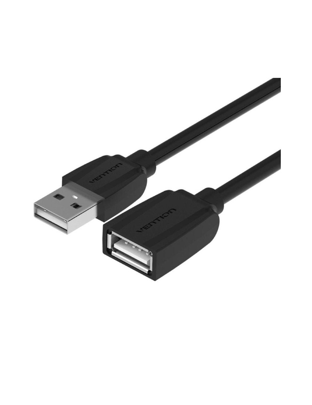 Cable Alargador USB 2.0 Vention VAS-A44-B500/ USB Macho - USB Hembra/ 5m/ Negro
