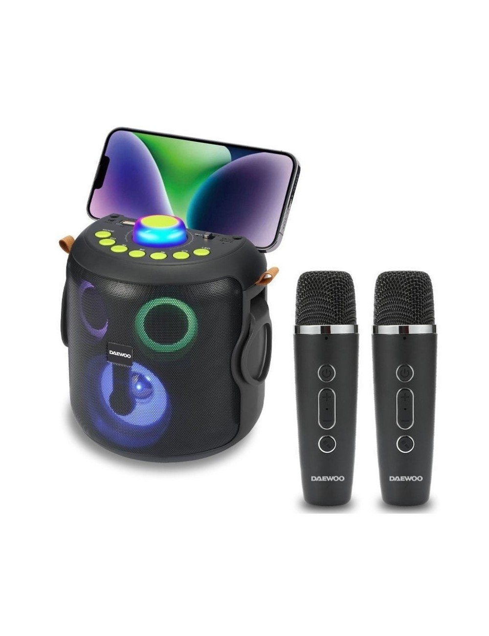 Altavoz con Bluetooth Daewoo Karaoke DW3008/ 15W/ 1.0