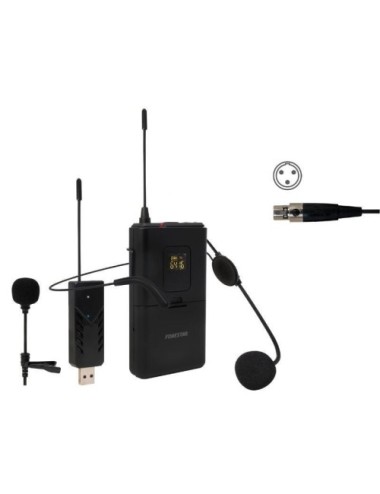 Micrófono de cabeza y solapa UHF Fonestar WI-MIC