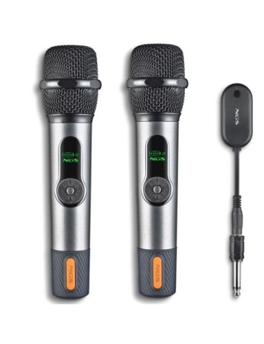 Pack de 2 Micrófonos Inalámbricos NGS Singer Star Duo
