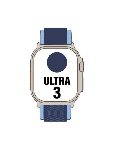 Apple Watch Ultra 3/ GPS/ Cellular/ 49mm/ Caja de Titanio Natural/ Correa Loop Trail Azul/azul brillante S/M