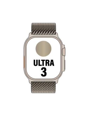 Apple Watch Ultra 3/ GPS/ Cellular/ 49mm/ Caja de Titanio Natural/ Correa Milanese M