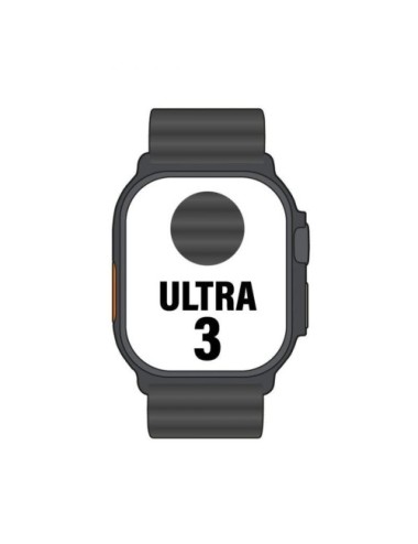 Apple Watch Ultra 3/ GPS/ Cellular/ 49mm/ Caja Titanio Negro/ Correa Ocean Negra
