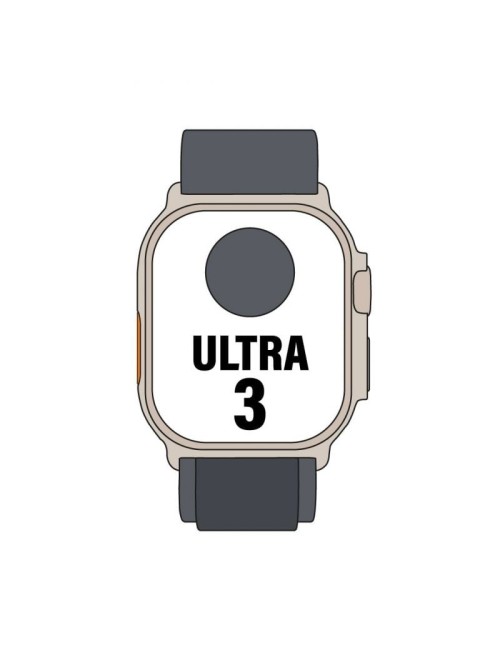 Apple Watch Ultra 3/ GPS/ Cellular/ 49mm/ Caja Titanio Negro/ Correa Loop Alpine Negra M