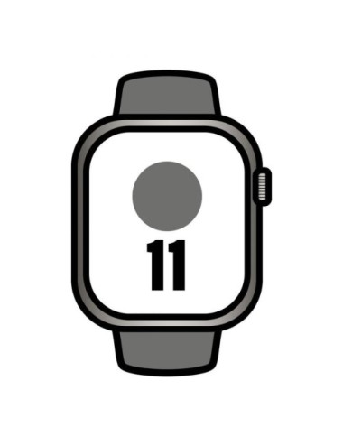 Apple Watch Series 11/ GPS/ Cellular/ 46mm/ Titanio Natural/ Correa Deportiva Gris Piedra S/M