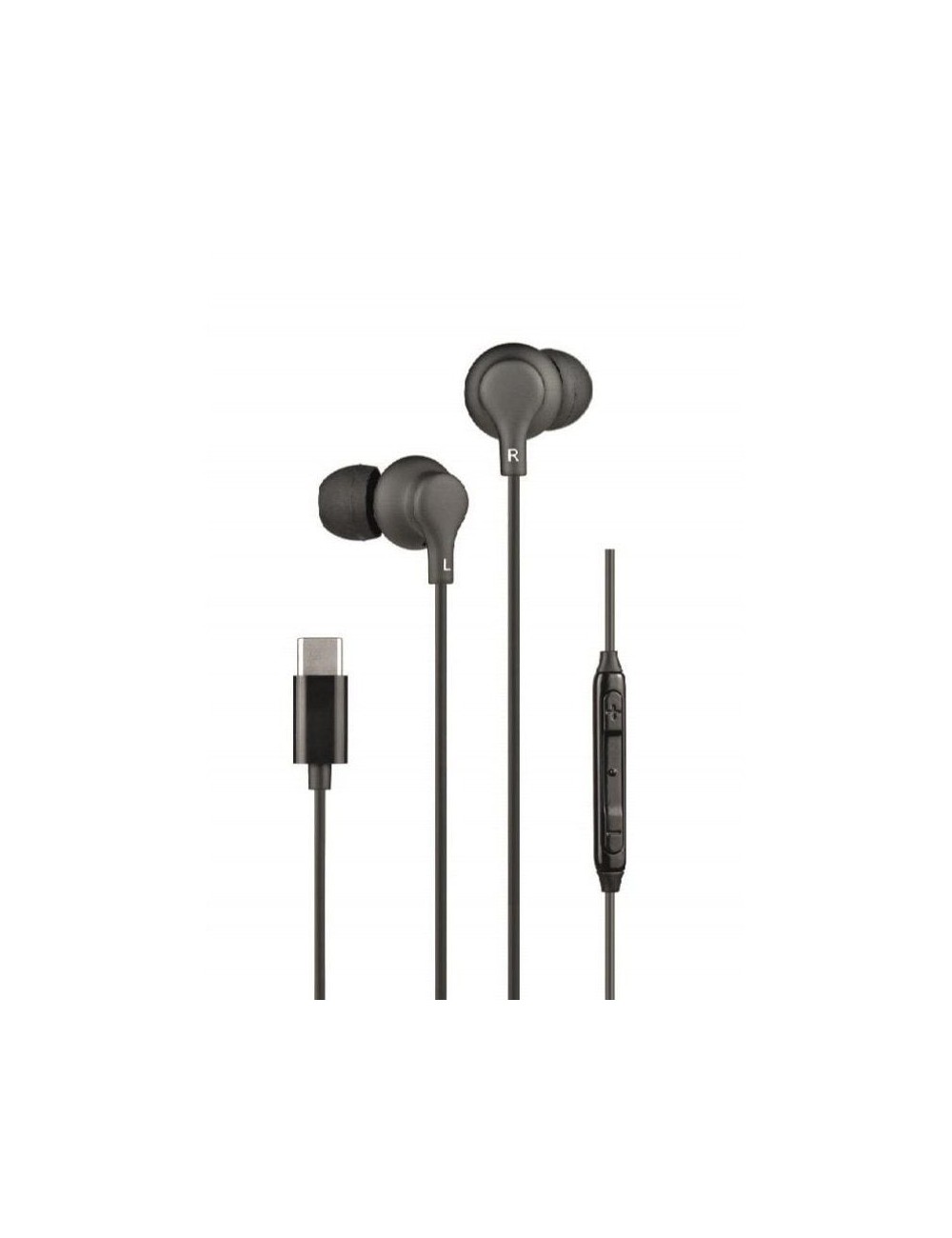 Auriculares Intrauditivos Daewoo DW2015/ con Micrófono/ USB Tipo-C/ Negros