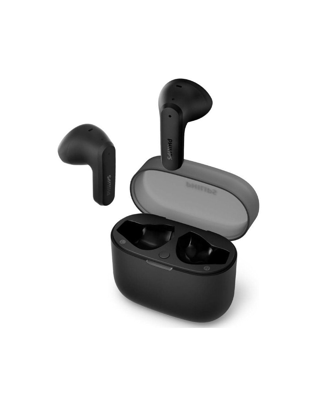 Auriculares Bluetooth Philips TAT2139BK con estuche de carga/ Autonomía 7h/ Negros