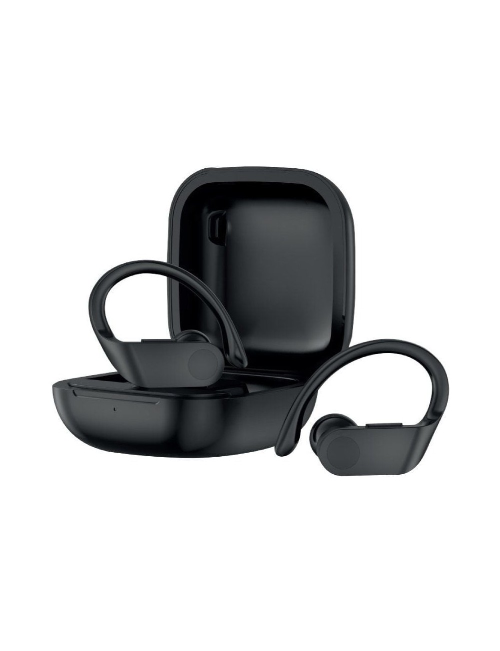 Auriculares Deportivos Bluetooth Daewoo TWS SPORT DW2012 con estuche de carga/ Autonomía 3h/ Negros