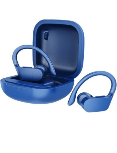 Auriculares Deportivos Bluetooth Daewoo DW2024 con estuche de carga/ Autonomía 5h/ Azules