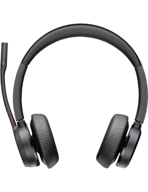 Auriculares Inalámbricos Poly Voyager 4320 + Adaptador BT700 + Base de Carga/ con Micrófono/ Bluetooth/ Negros
