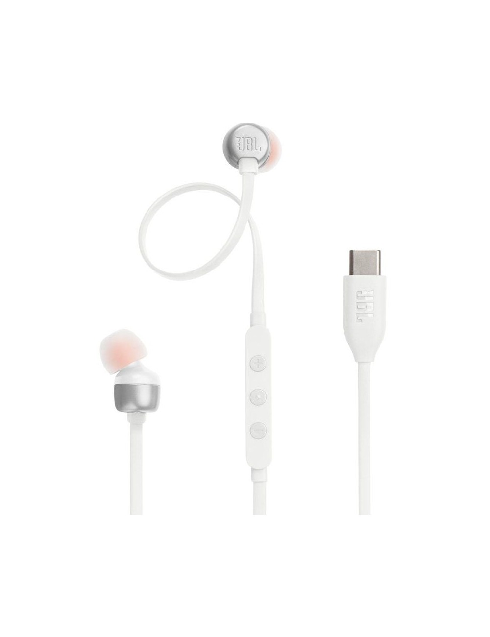Auriculares Intrauditivos JBL Tune 310C/ con Micrófono/ Blancos