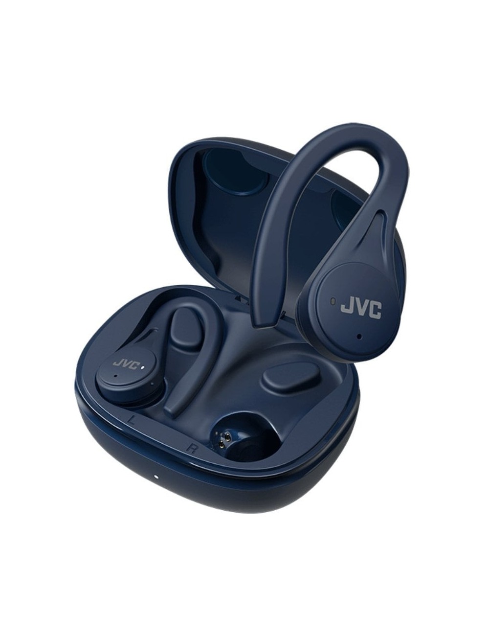 Auriculares Bluetooth JVC HA-EC25T con estuche de carga/ Autonomía 7.5h/ Azules