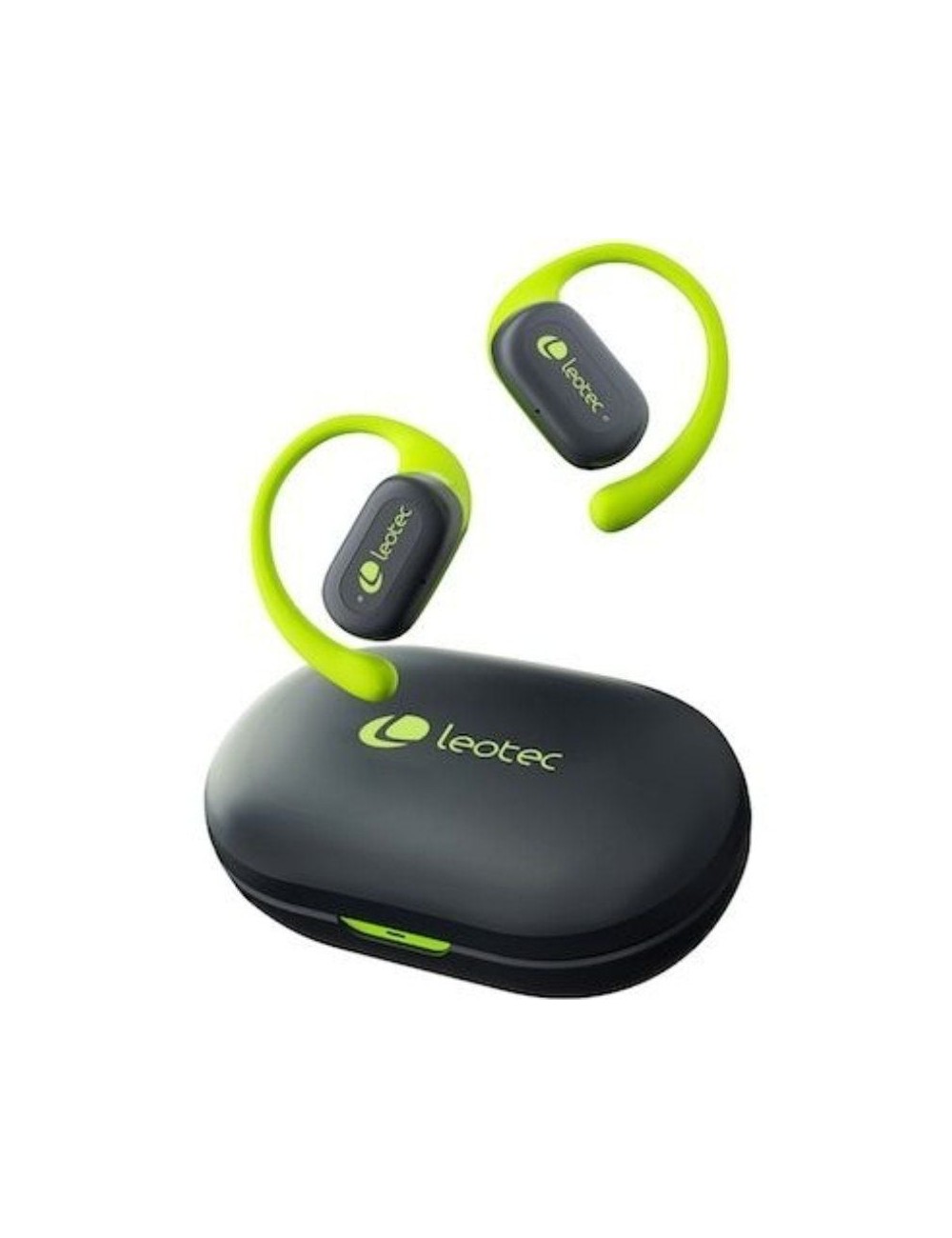 Auriculares Deportivos Bluetooth Leotec Open Air Zenith Sport con estuche de carga/ Autonomía 6.5h/ Lima