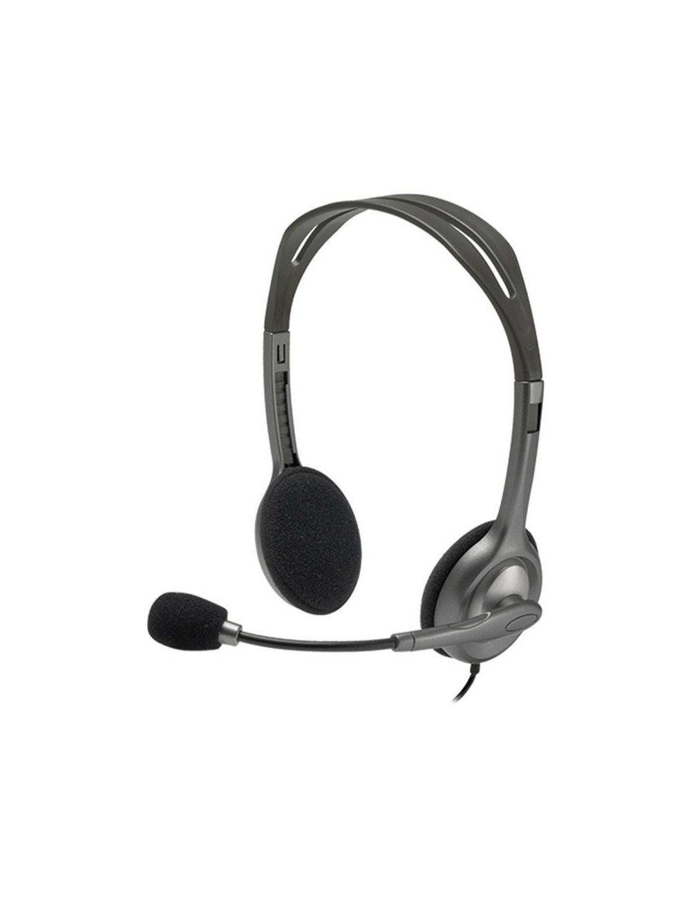 Auriculares Logitech H111/ con Micrófono/ Jack 3.5/ Negros