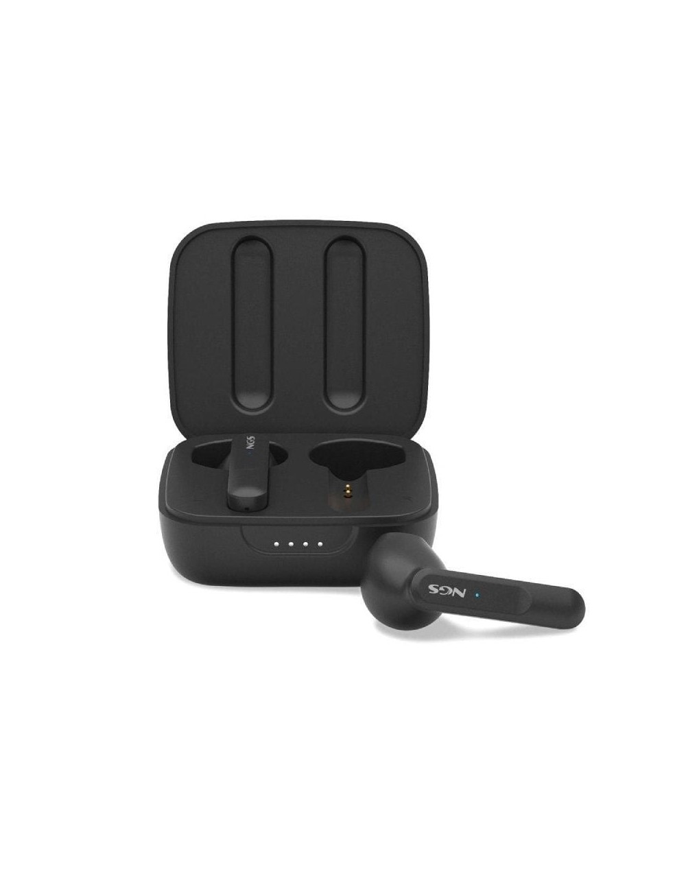 Auriculares Bluetooth NGS Ártica Move con estuche de carga/ Autonomía 7h/ Negros