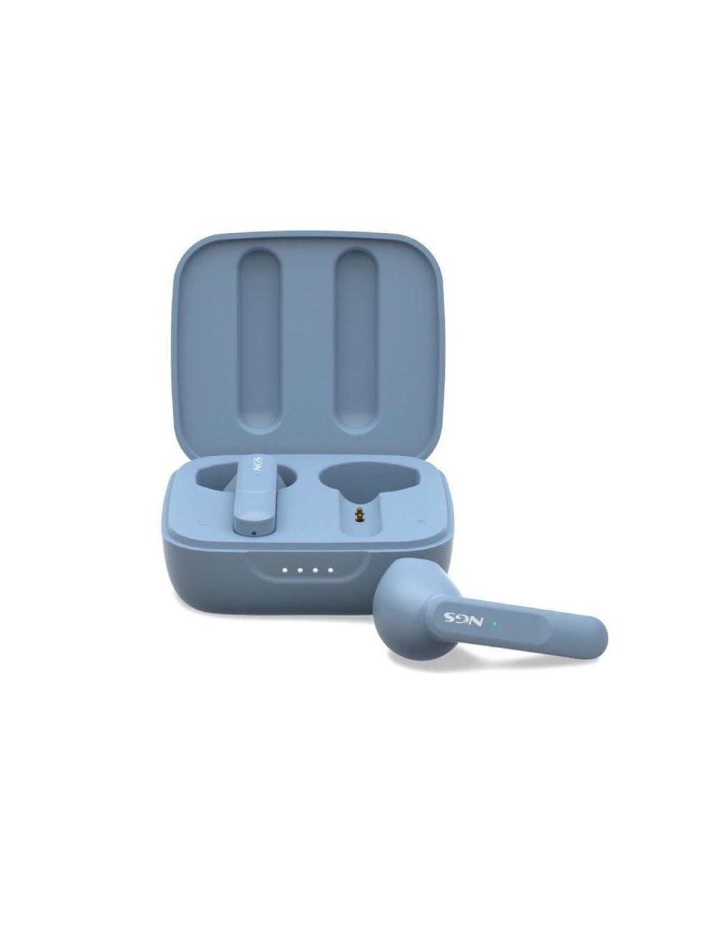 Auriculares Bluetooth NGS Ártica Move con estuche de carga/ Autonomía 7h/ Azules