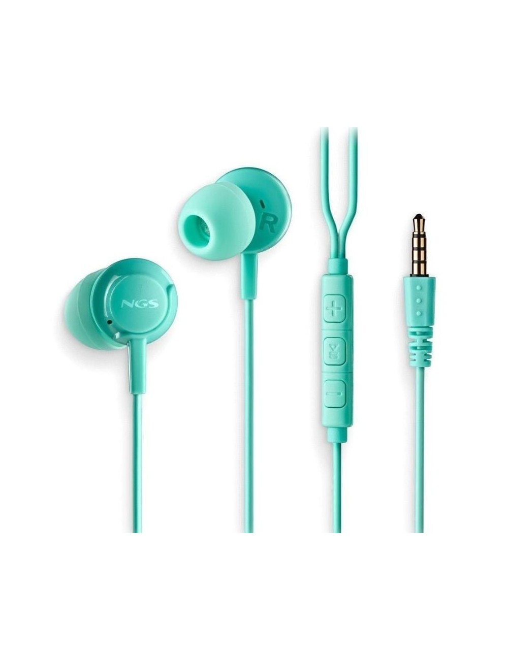 Auriculares Intrauditivos NGS Cross Drift/ con Micrófono/ Jack 3.5/ Verdes