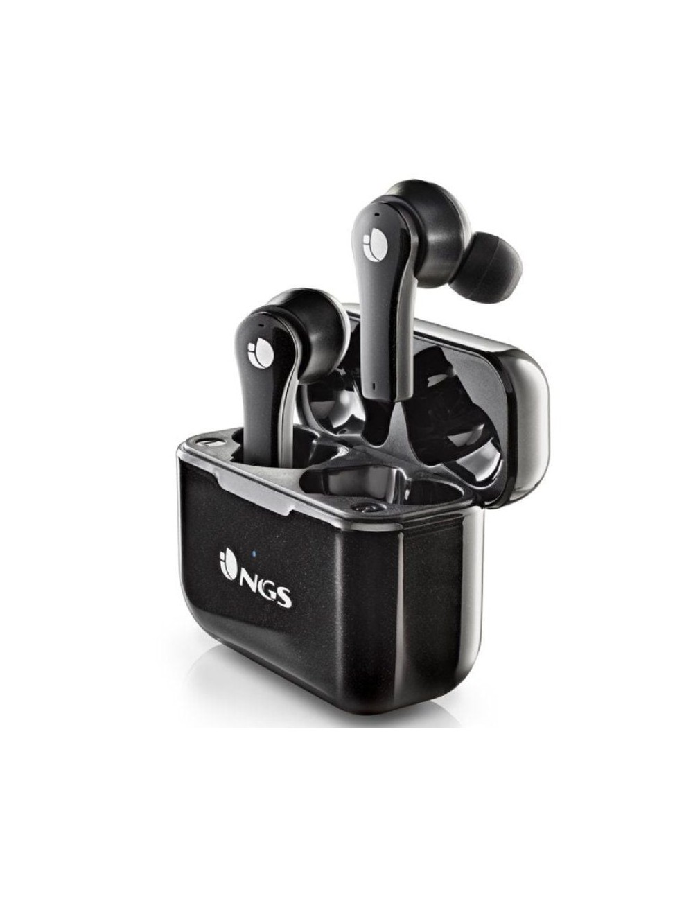 Auriculares Bluetooth NGS Ártica Bloom con estuche de carga/ Autonomía 6h/ Negros