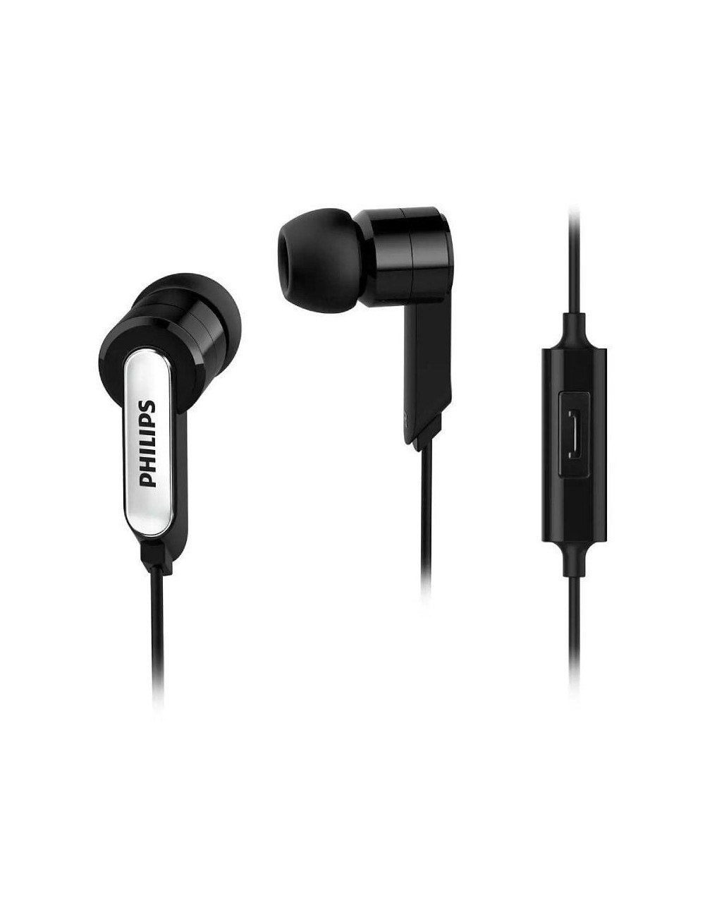 Auriculares Intrauditivos Philips SHE1405/10/ con Micrófono/ Jack 3.5/ Negros