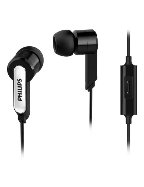 Auriculares Intrauditivos Philips SHE1405/10/ con Micrófono/ Jack 3.5/ Negros