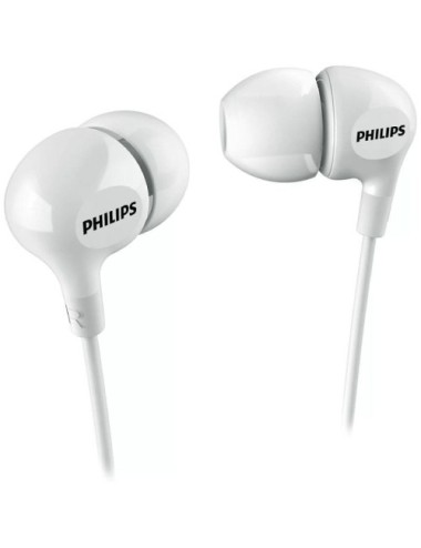 Auriculares Intrauditivos Philips SHE3550WT/ Jack 3.5/ Blancos