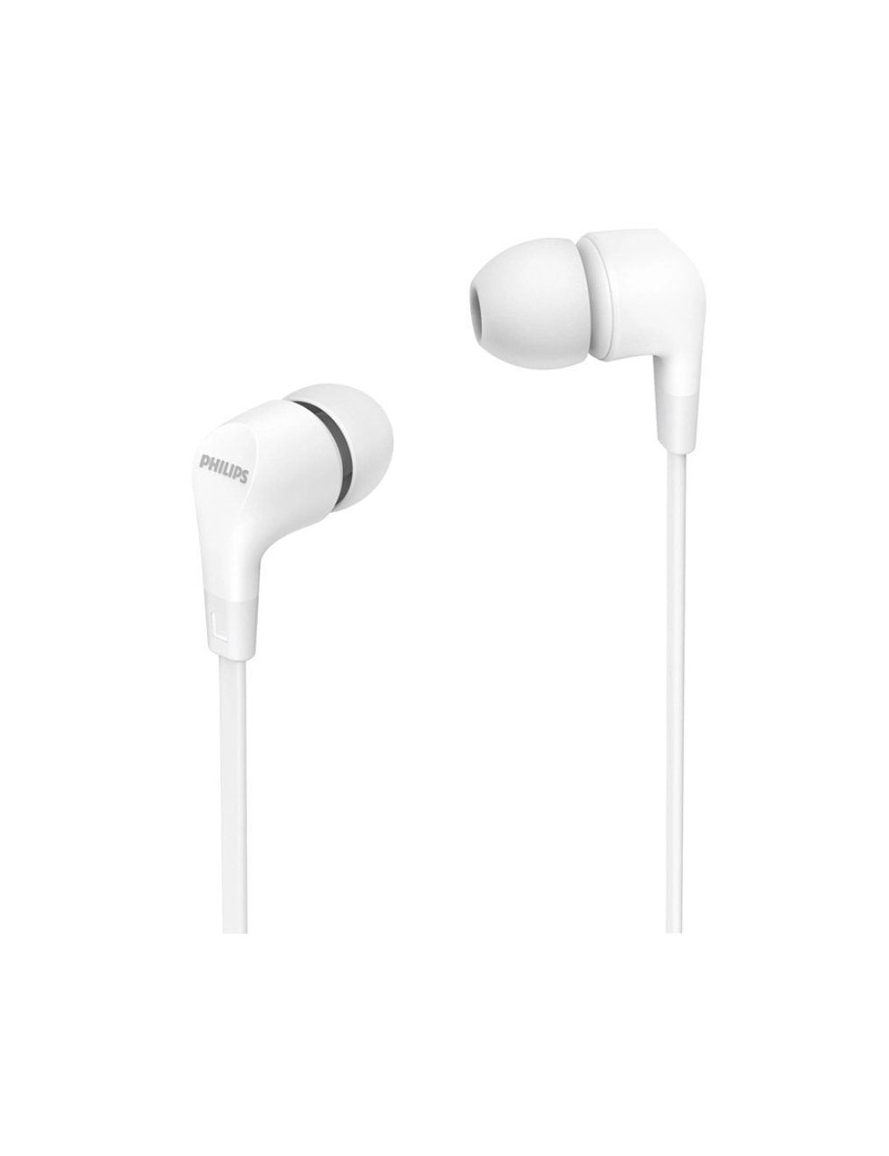 Auriculares Intrauditivos Philips TAE1105WT/ con Micrófono/ Jack 3.5/ Blancos