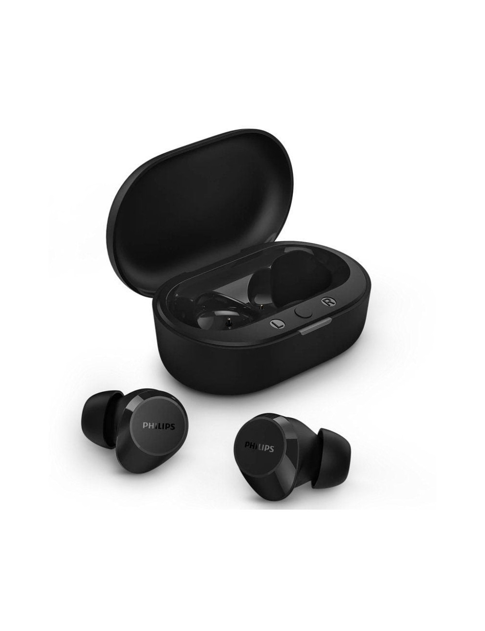 Auriculares Bluetooth Philips TAT1209 con estuche de carga/ Autonomía 6h/ Negros