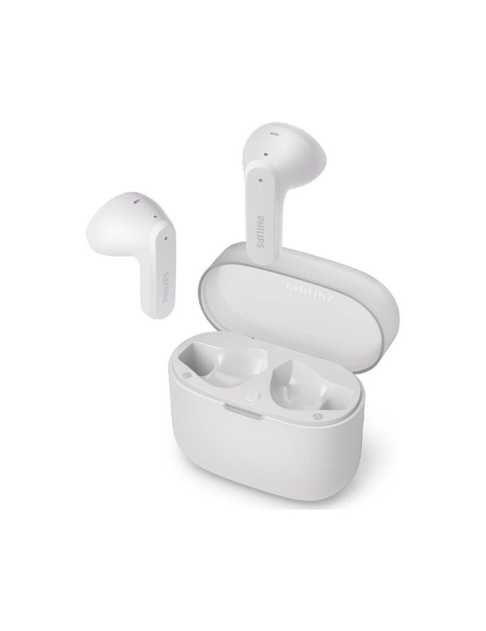 Auriculares Bluetooth Philips TAT2139WH con estuche de carga/ Autonomía 7h/ Blancos