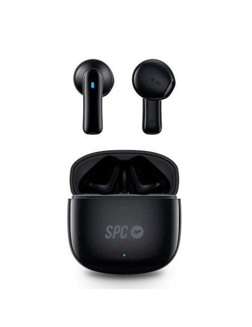 Auriculares Bluetooth SPC Zion 2 Play con estuche de carga/ Autonomía 7h/ Negros