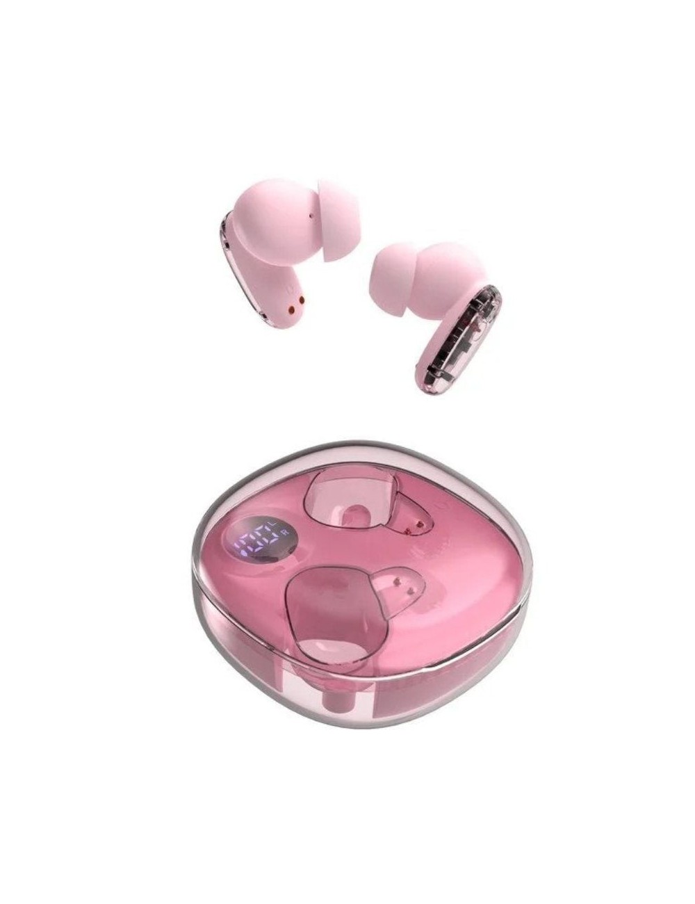 Auriculares Bluetooth Mars Gaming MHIB2 con estuche de carga/ Autonomía 7h/ Rosa